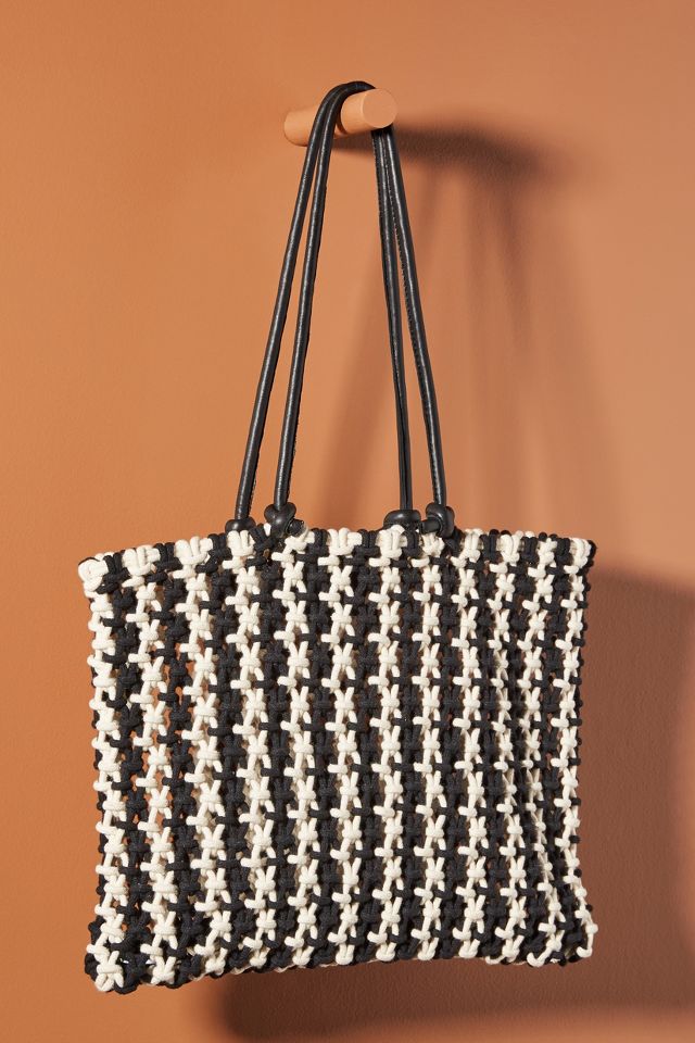 Clare V. Sandy Woven Market Tote