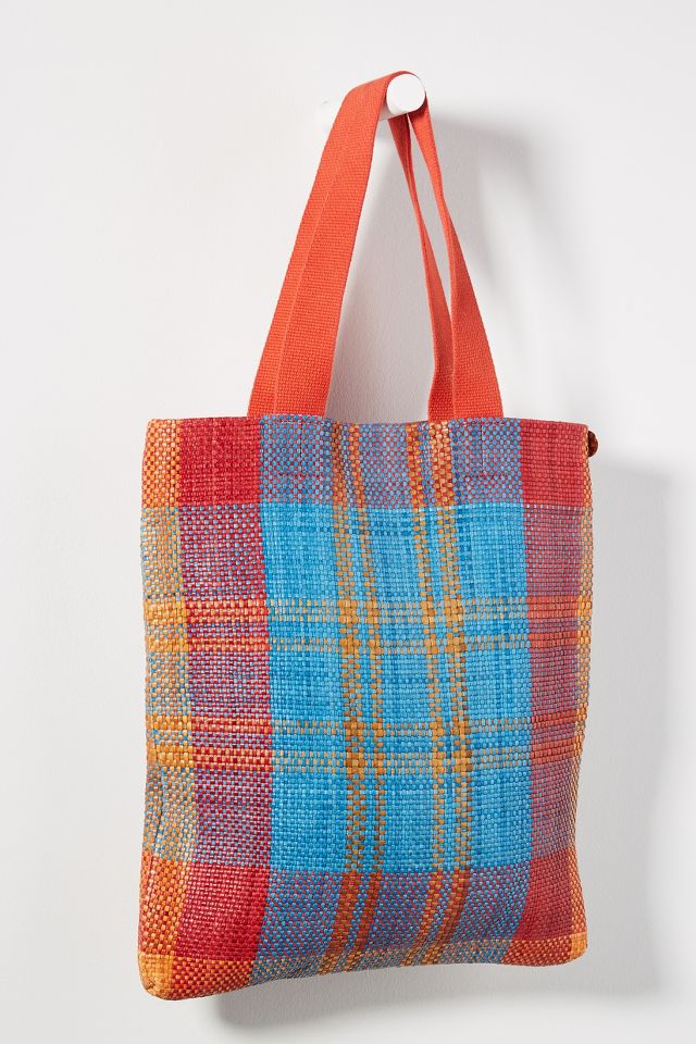 Clare V. Woven Leather Tote Bag