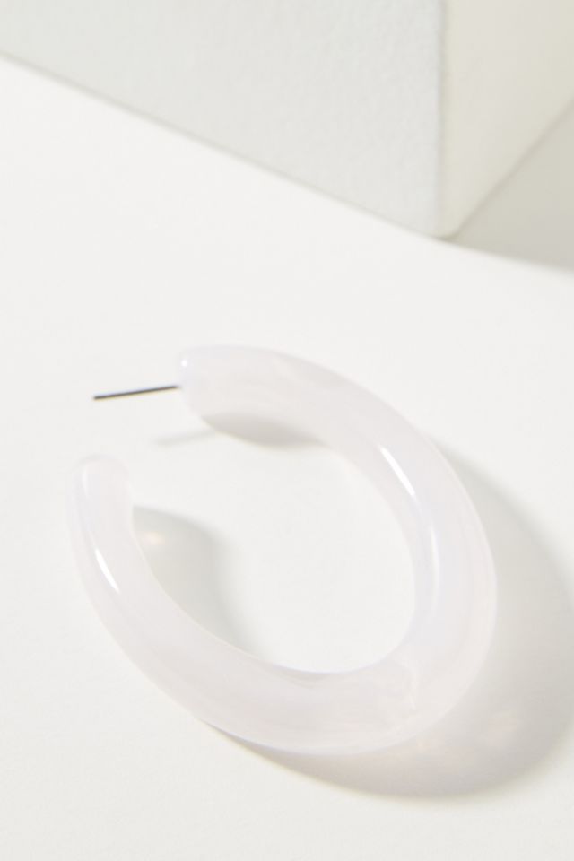 BaubleBar Sienne Lucite Hoop Earrings #1