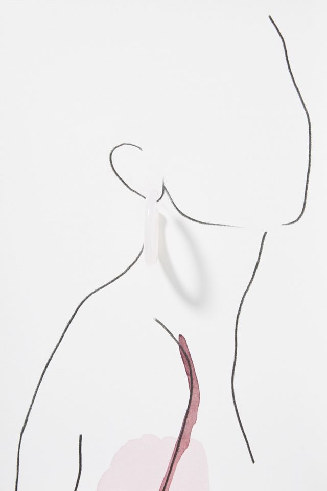 BaubleBar Sienne Lucite Hoop Earrings #2