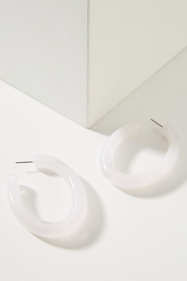 BaubleBar Sienne Lucite Hoop Earrings