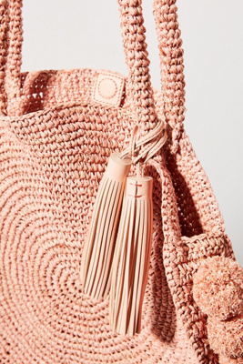 thumbnail image 2 of Cyrus Raffia Woven Tote With Ruffle By Loeffler Randall Online 2 of 12