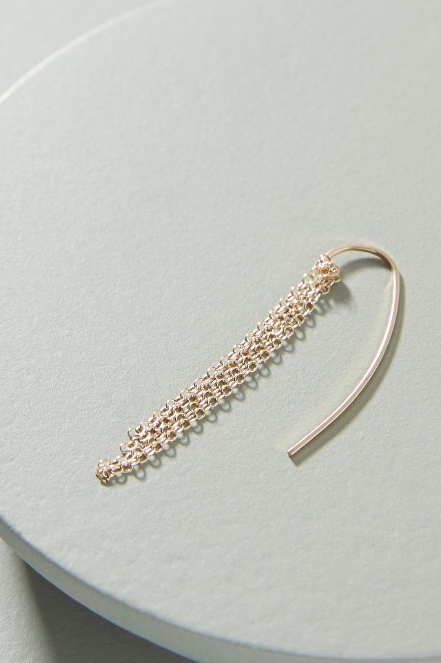 By Boe Tasseled Threader Earrings