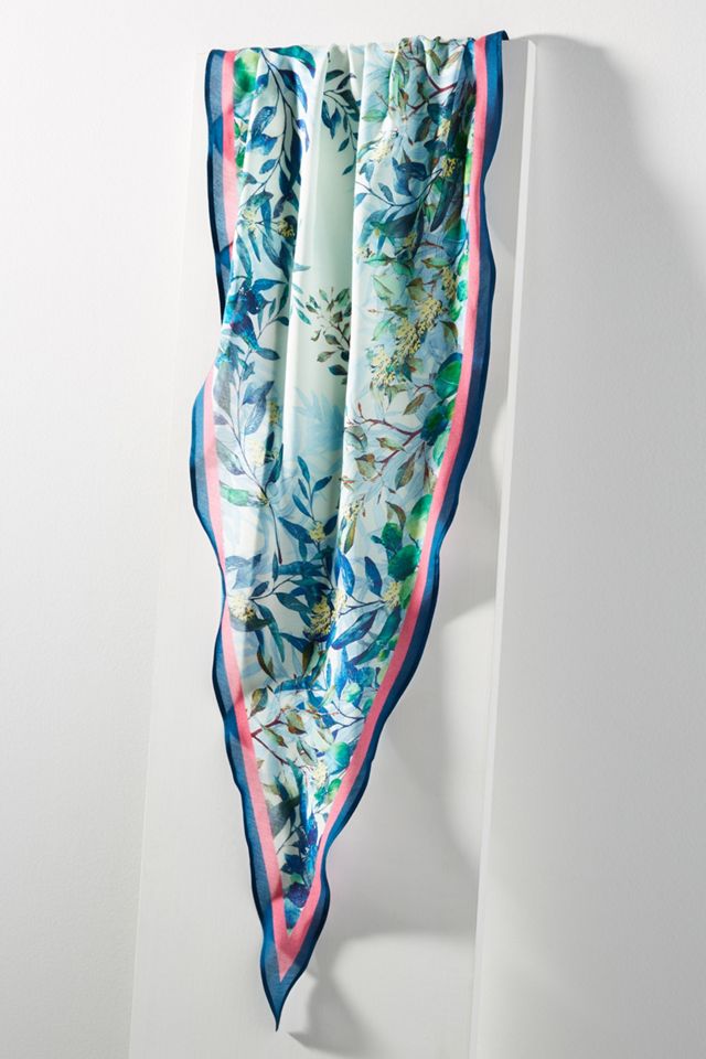 Springtime Garden Silk Scarf #1