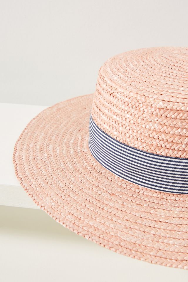 Presley Trimmed Boater #1