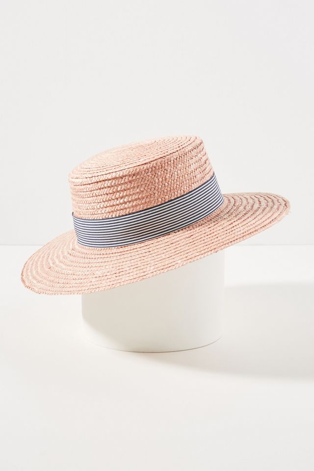 Presley Trimmed Boater #2