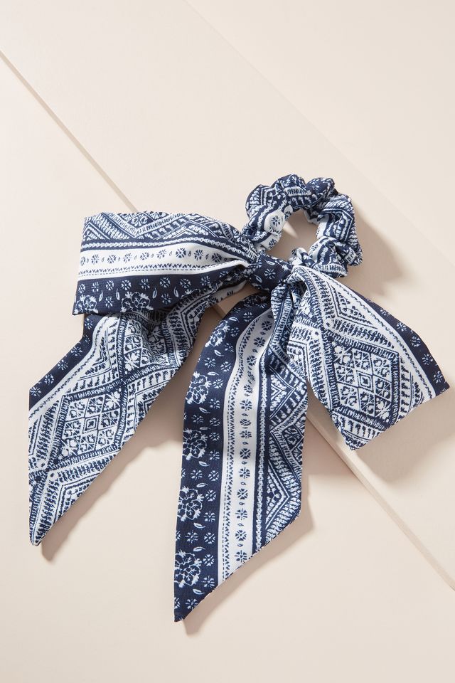 Natalie Printed Ponytail Holder | Anthropologie