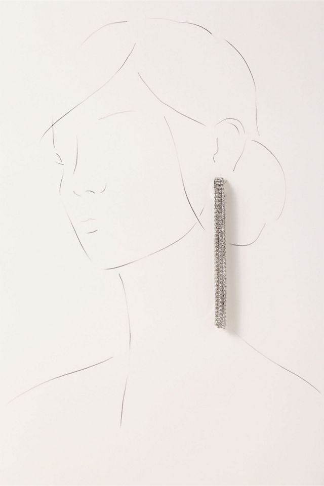 Crystal Fringe Earrings #1