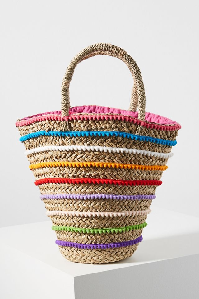 Mystique Rainbow Striped Tote Bag #1