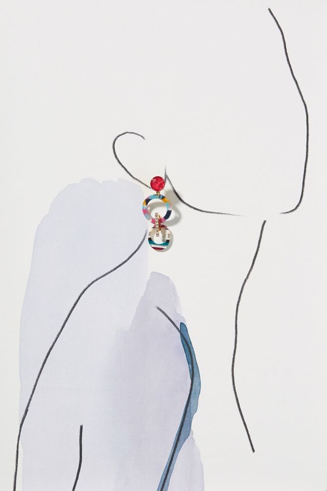 Elizabeth Cole Salvia Drop Earrings #2