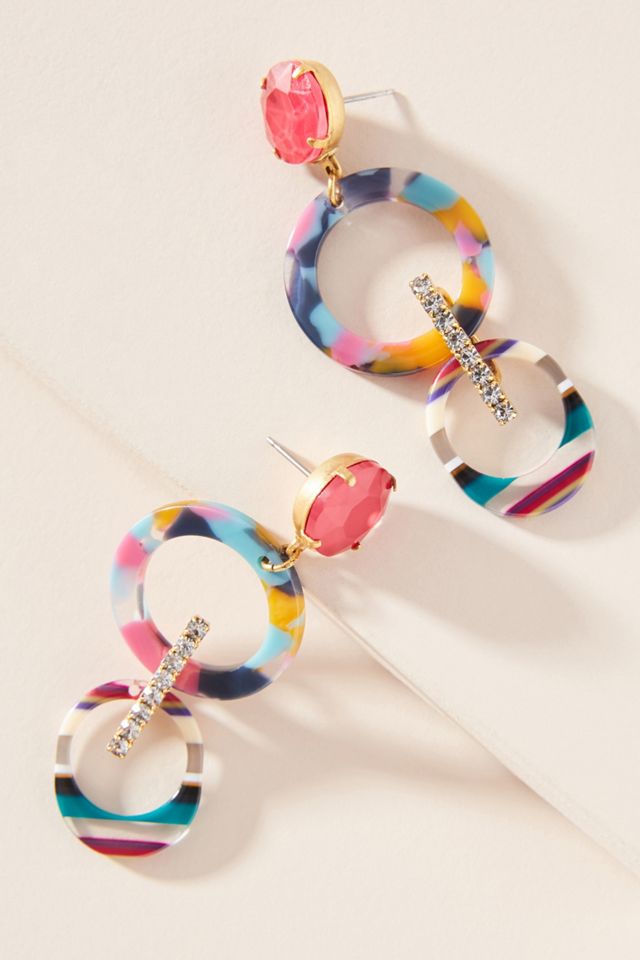 Elizabeth Cole Salvia Drop Earrings