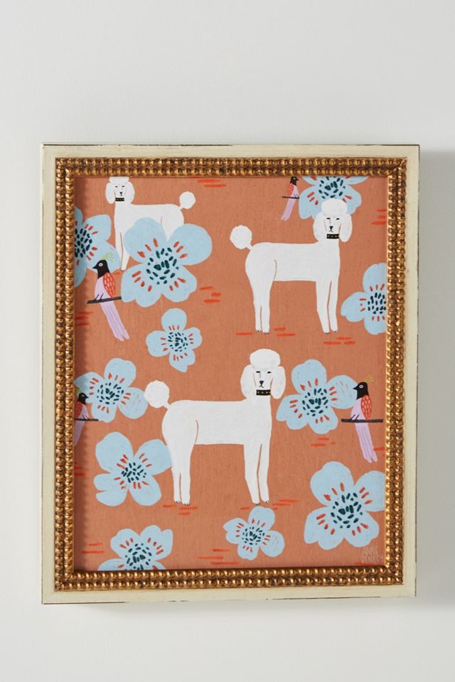 Poodle Pattern Wall Art #1