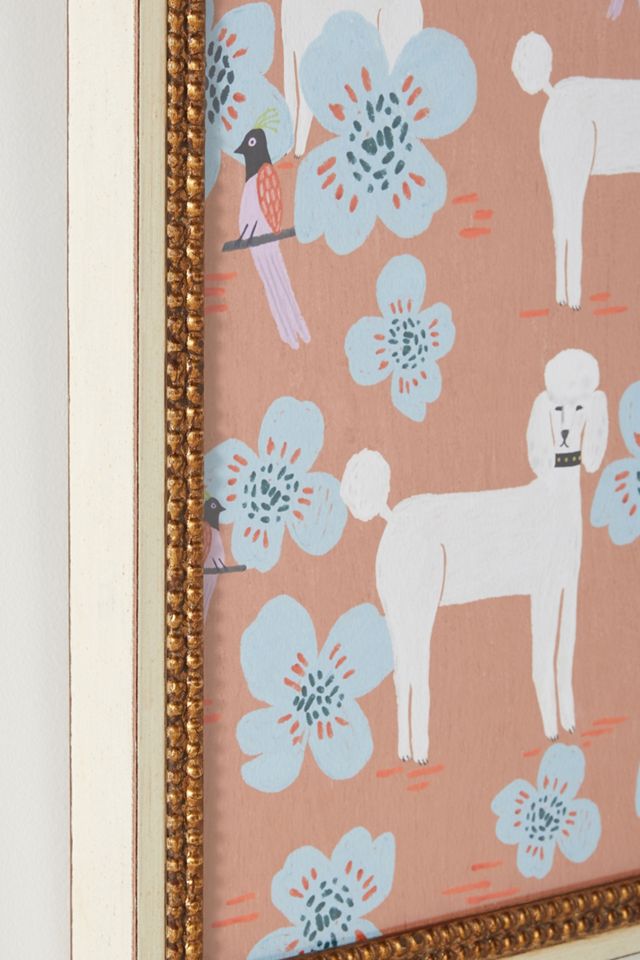 Poodle Pattern Wall Art #2