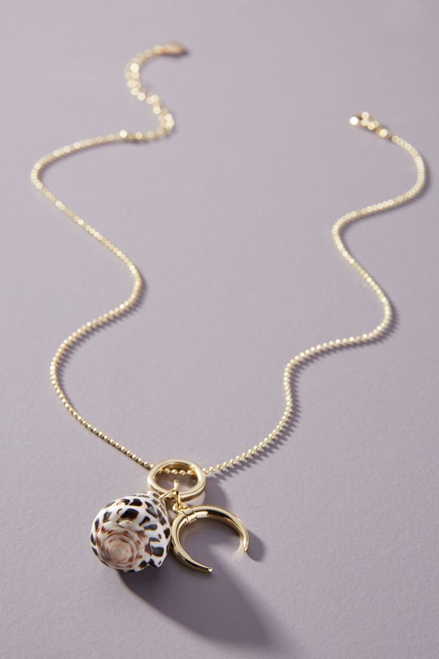 BaubleBar Shell Pendant Necklace #1