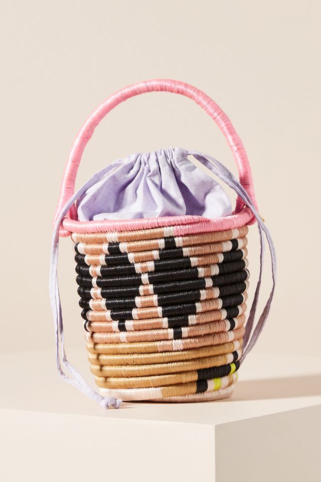 Bolsa de cubo tejida Minnie #1