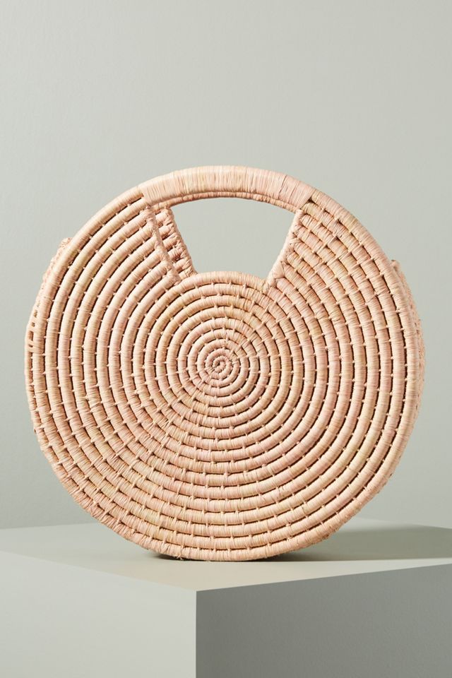Ellie Woven Circle Clutch #1