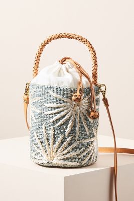 Aranaz Ola Embellished Bucket Bag Anthropologie