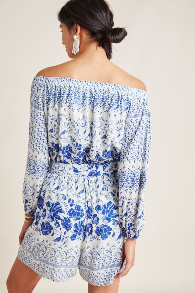 Clemente Off-The-Shoulder Romper #2