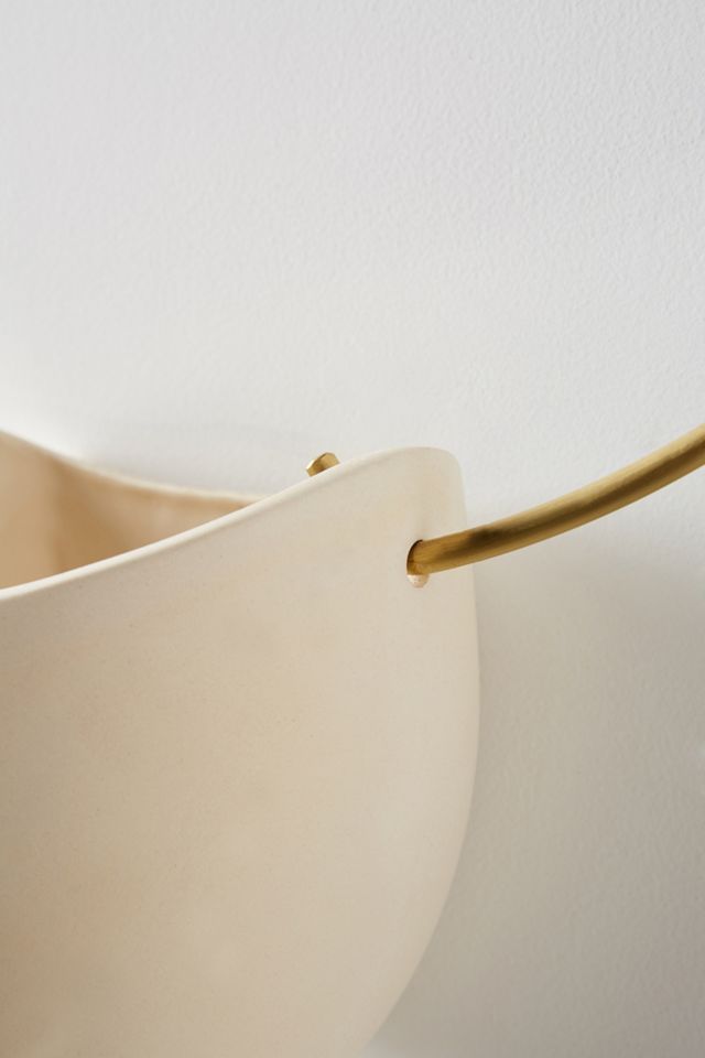 Brass Spora Hanging Planter #2