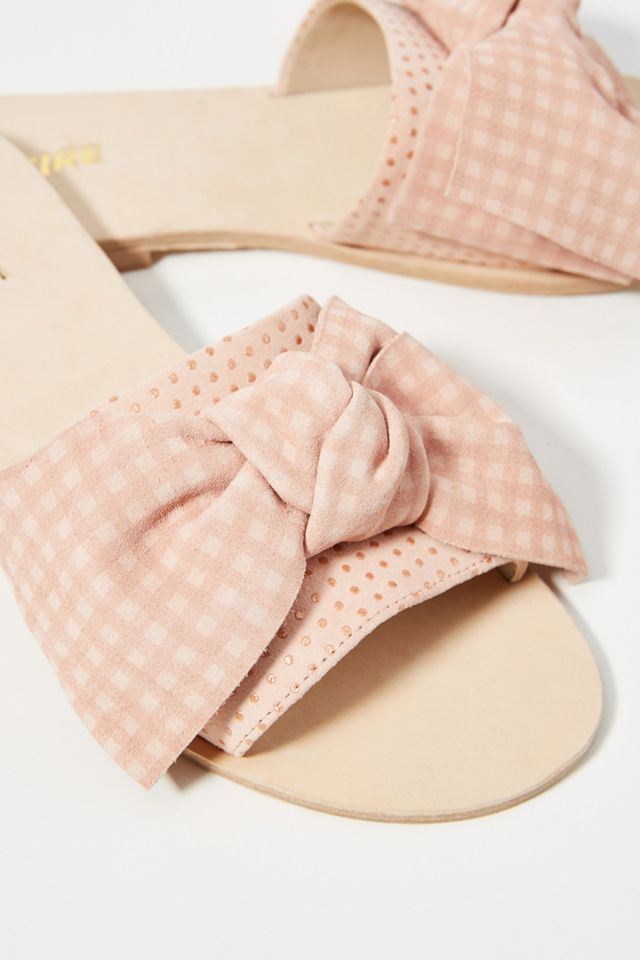 Miss L Fire Bow Slide Sandals #2