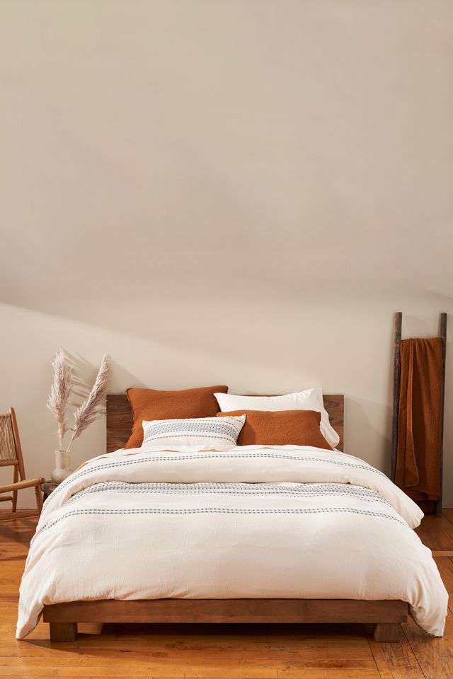 Coyuchi Rippled Stripe Organic Sham #1