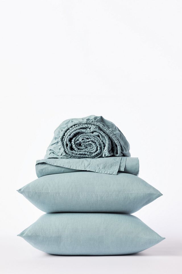 Coyuchi Organic Crinkled Percale Sheet Set #1