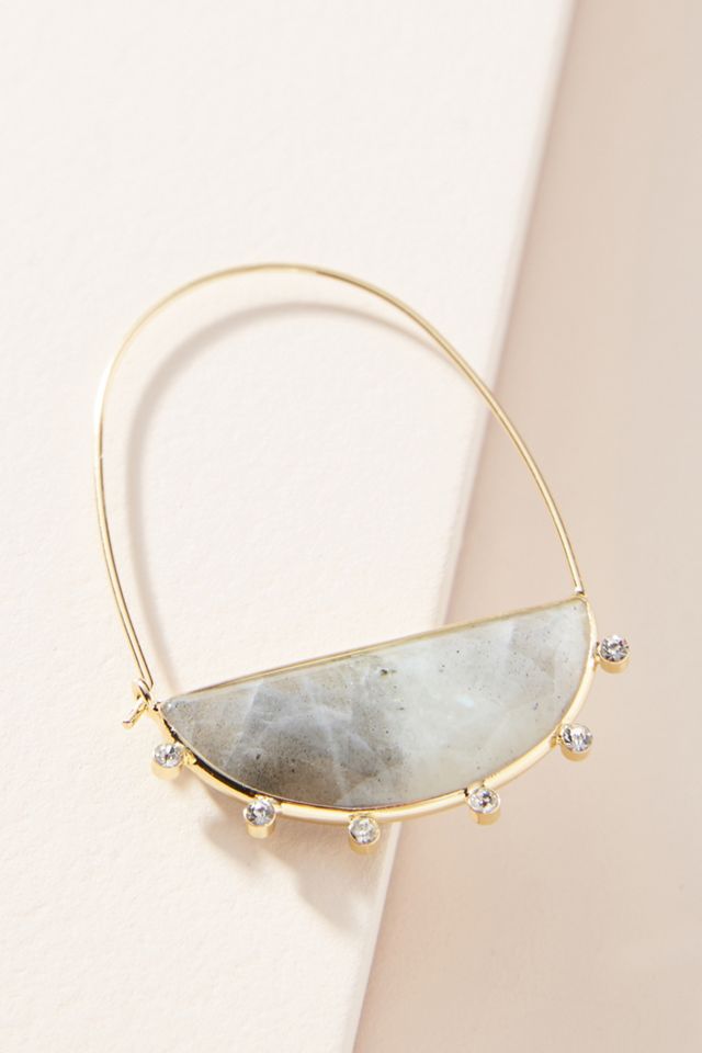 Farin Crescent Hoop Earrings #1