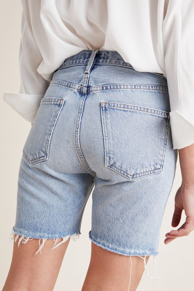 AGOLDE Renewal High-Rise Denim Bermuda Shorts #3