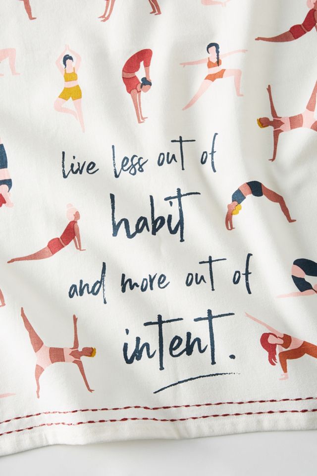 Yoga Pose Dish Towel #1