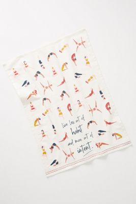Yoga Pose Dish Towel