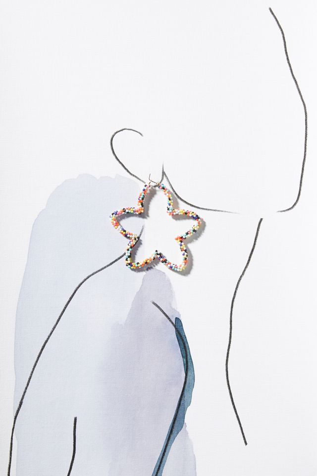 BaubleBar Statement Flower Hoop Earrings #2