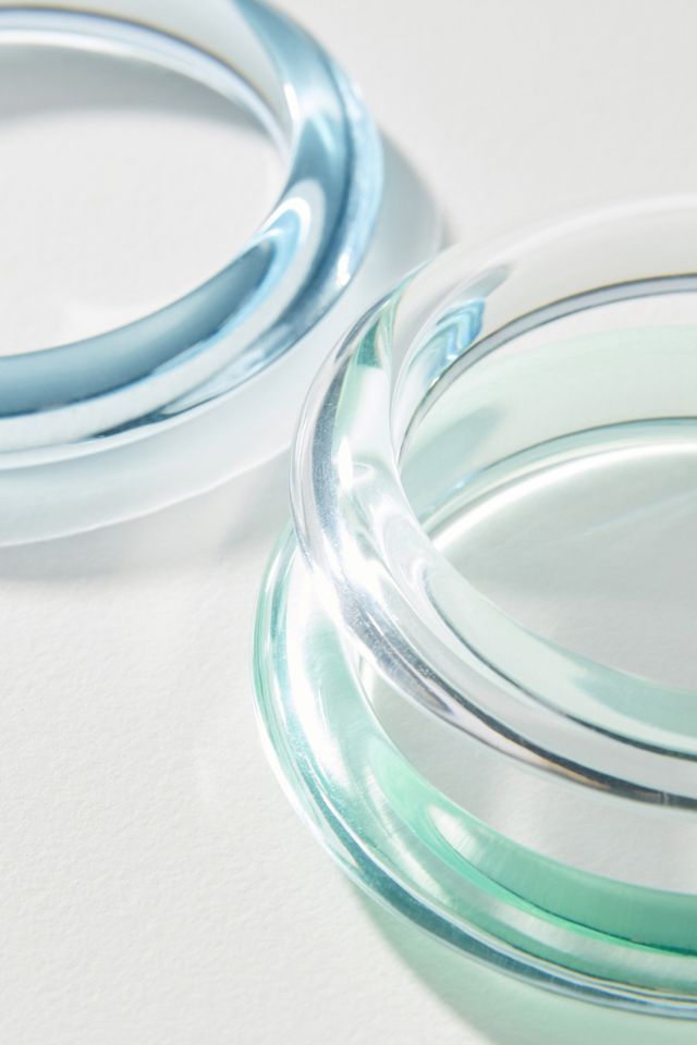 BaubleBar Resin Bangle Bracelet Set #1