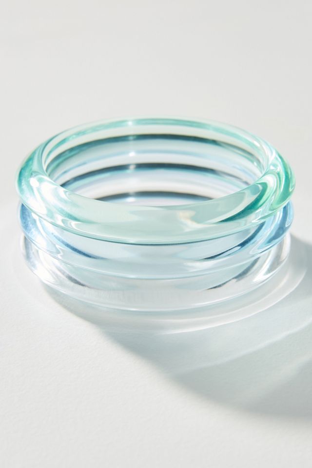 BaubleBar Resin Bangle Bracelet Set