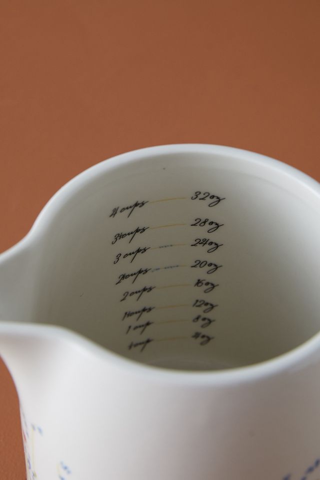 Floral Ceramic Measuring Cup #2