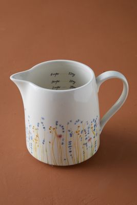 Floral Ceramic Measuring Cup