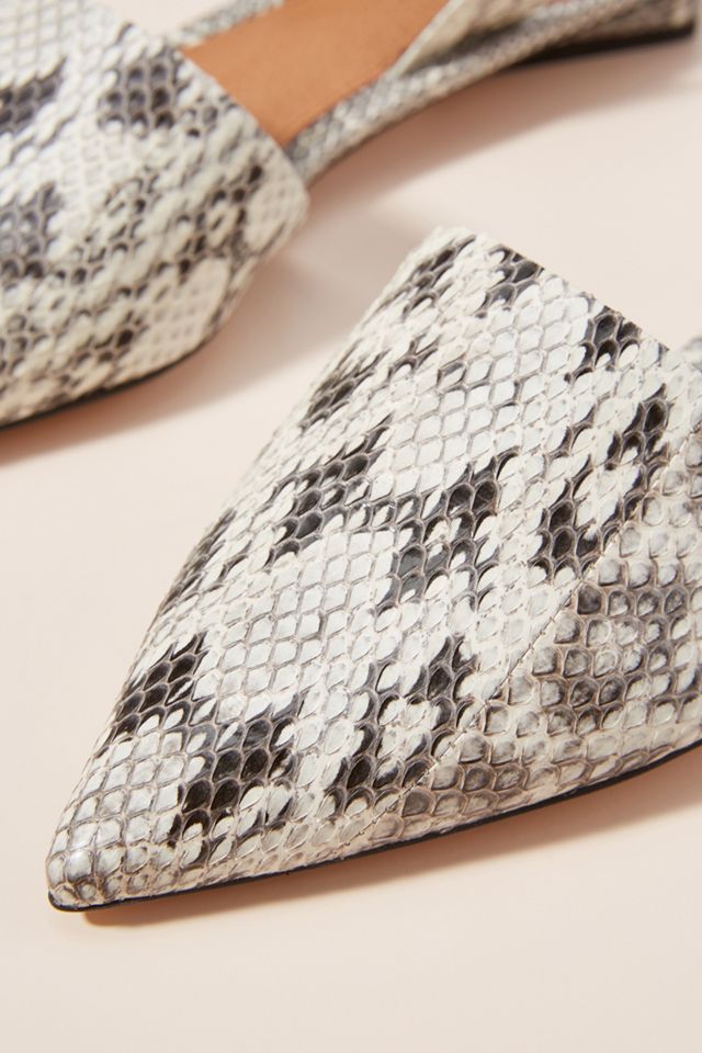 Sarto by Franco Sarto Snake-Printed Slingback Flats #2