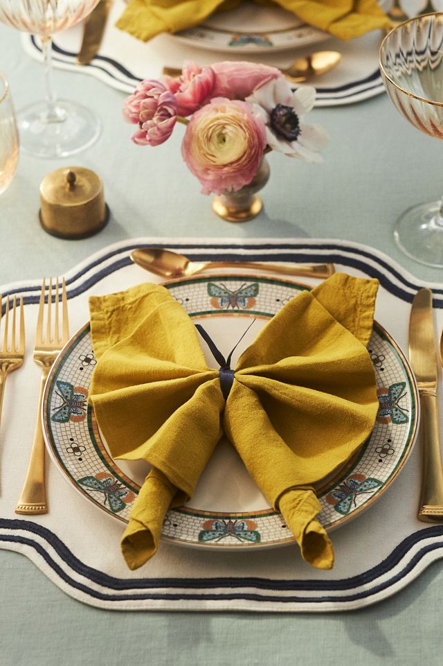 The Bistro Tile Stoneware Dinner Plate: Garden Edition