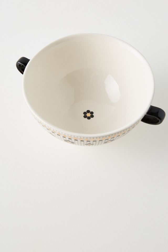 Bistro Tile Stoneware Bowls, Set of 4 #1