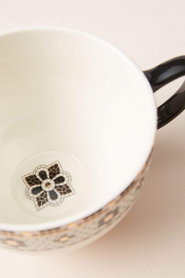 The Bistro Tile Stoneware Teacups, Set of 4 #2