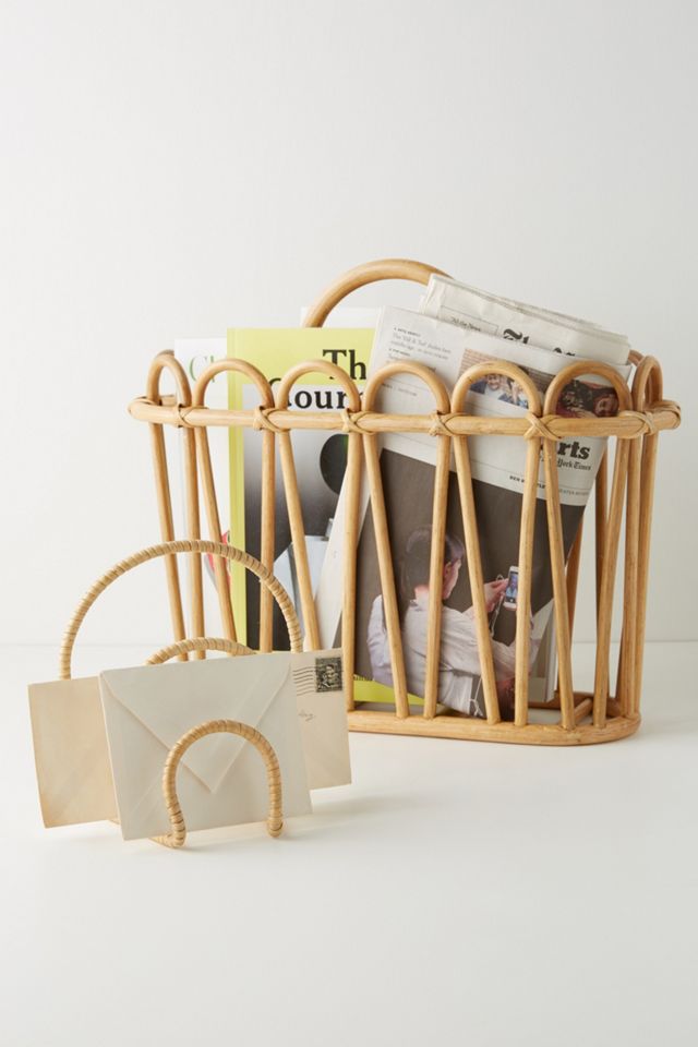 Sofia Rattan Magazine Holder #2