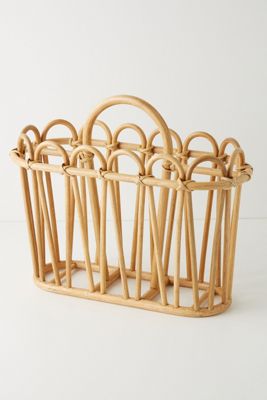 Sofia Rattan Magazine Holder