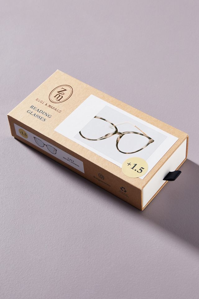 ZiGi + MARAiS Mixed Metal Reading Glasses | Anthropologie display picture 2