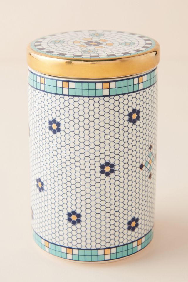 The Bistro Tile Stoneware Canister: Garden Edition #1