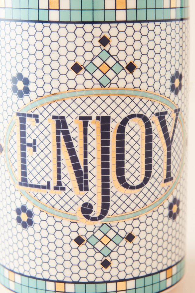 The Bistro Tile Stoneware Canister: Garden Edition #2