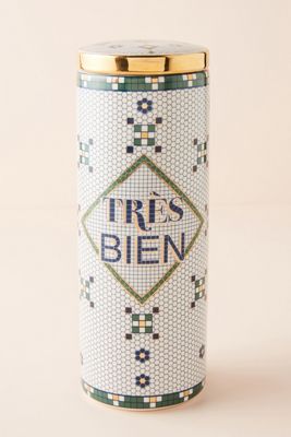 Tres Bien Bistro Tile Canister