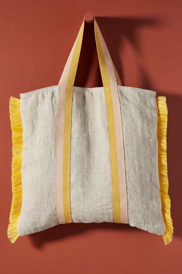 Claramonte Feria Fringed Tote Bag #1