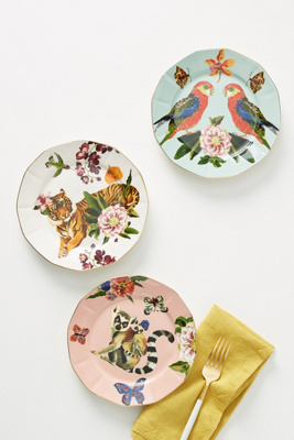 Nathalie Lété ナタリーレテ サービングプレート アンソロポロジー Nathalie Lete Heritage Dinner Plate | AnthroHome