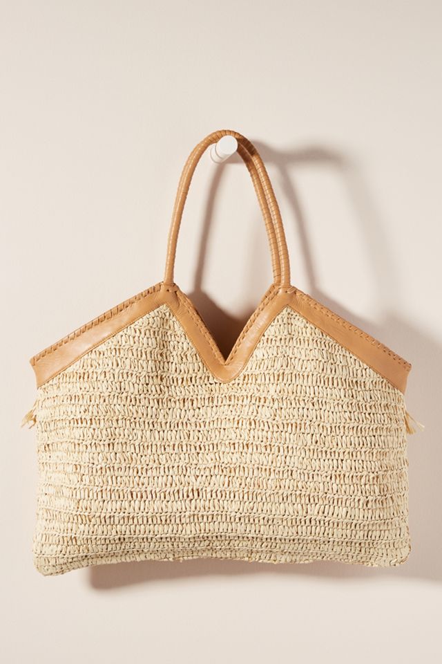 Suzy Raffia Tote Bag #1