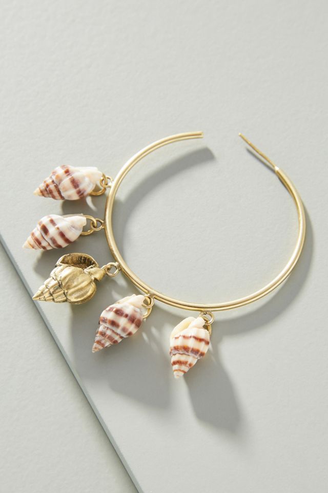 Lena Bernard Conch Hoop Earrings #1