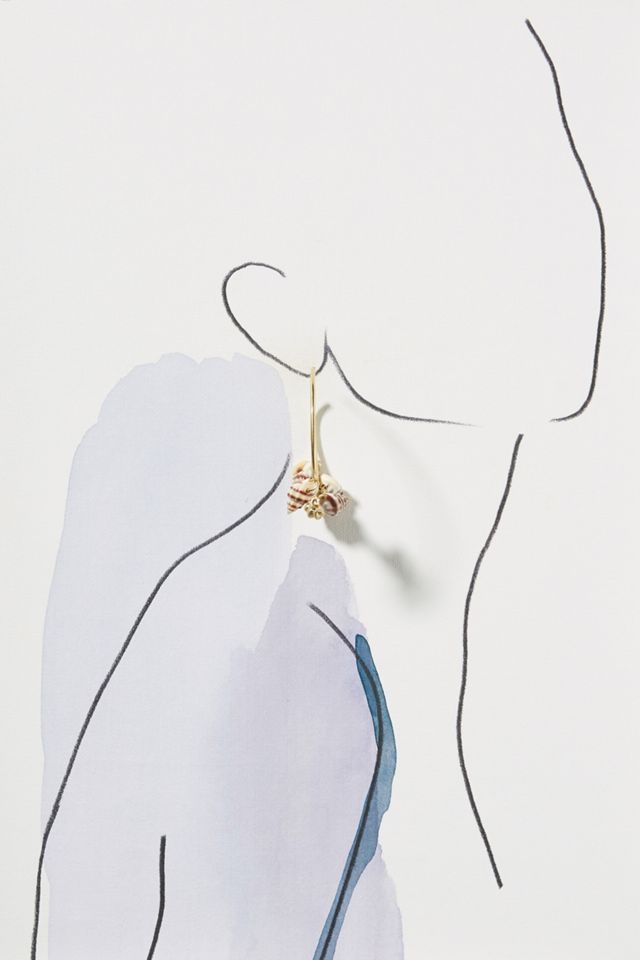 Lena Bernard Conch Hoop Earrings #2